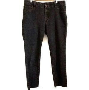 CAbi #202 Black Skinny Jeans Cropped Sz 8